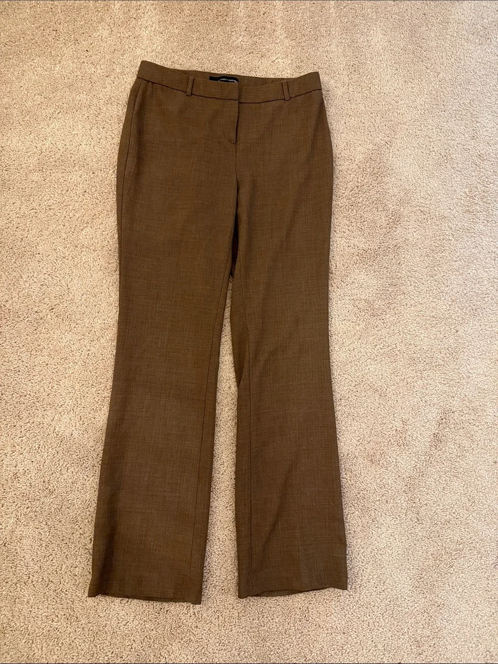 Amanda & Chelsea Brown Straight-Leg Dress Trousers